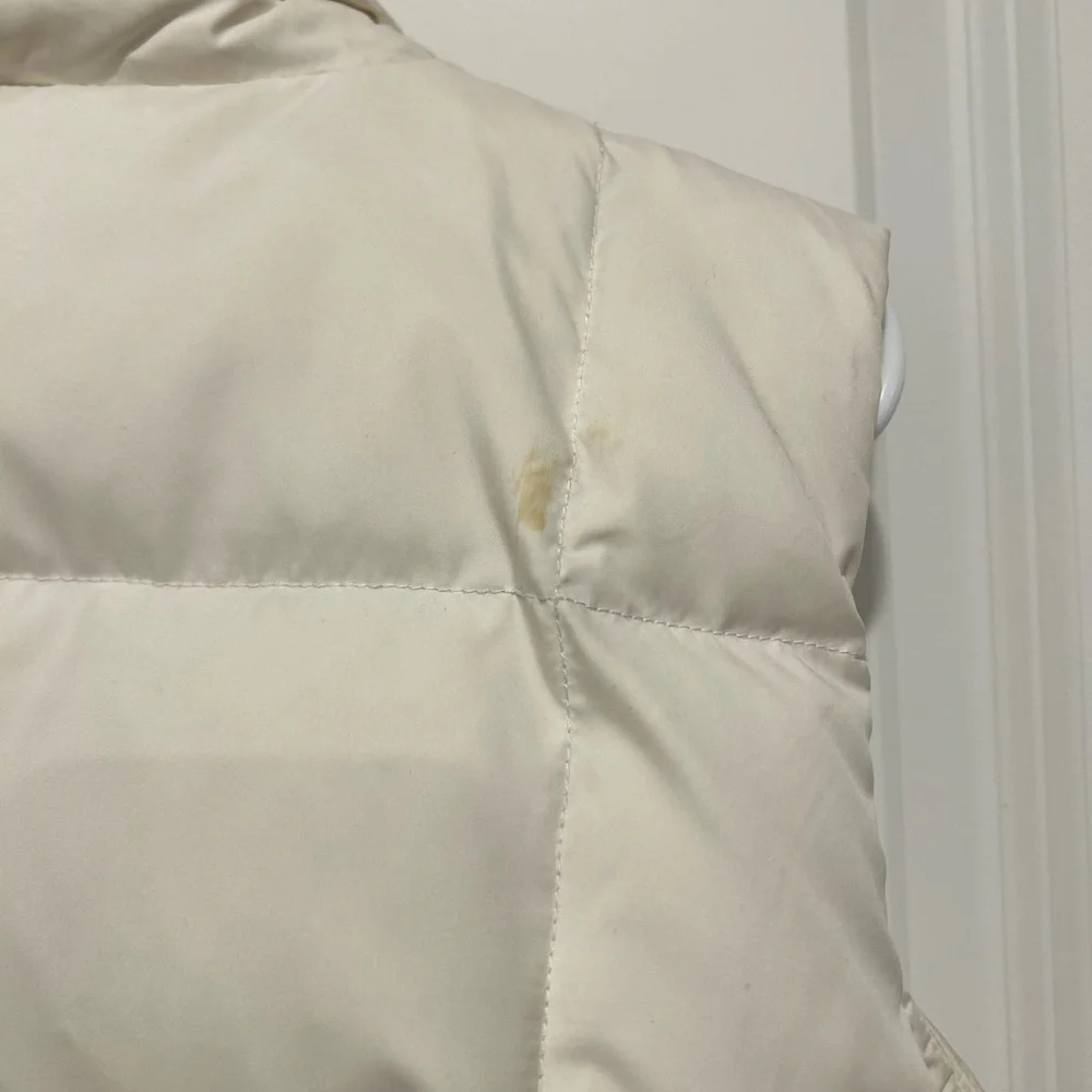 Eddie Bauer Women’s Goose Down Ivory Vest small - Picture 10 of 10